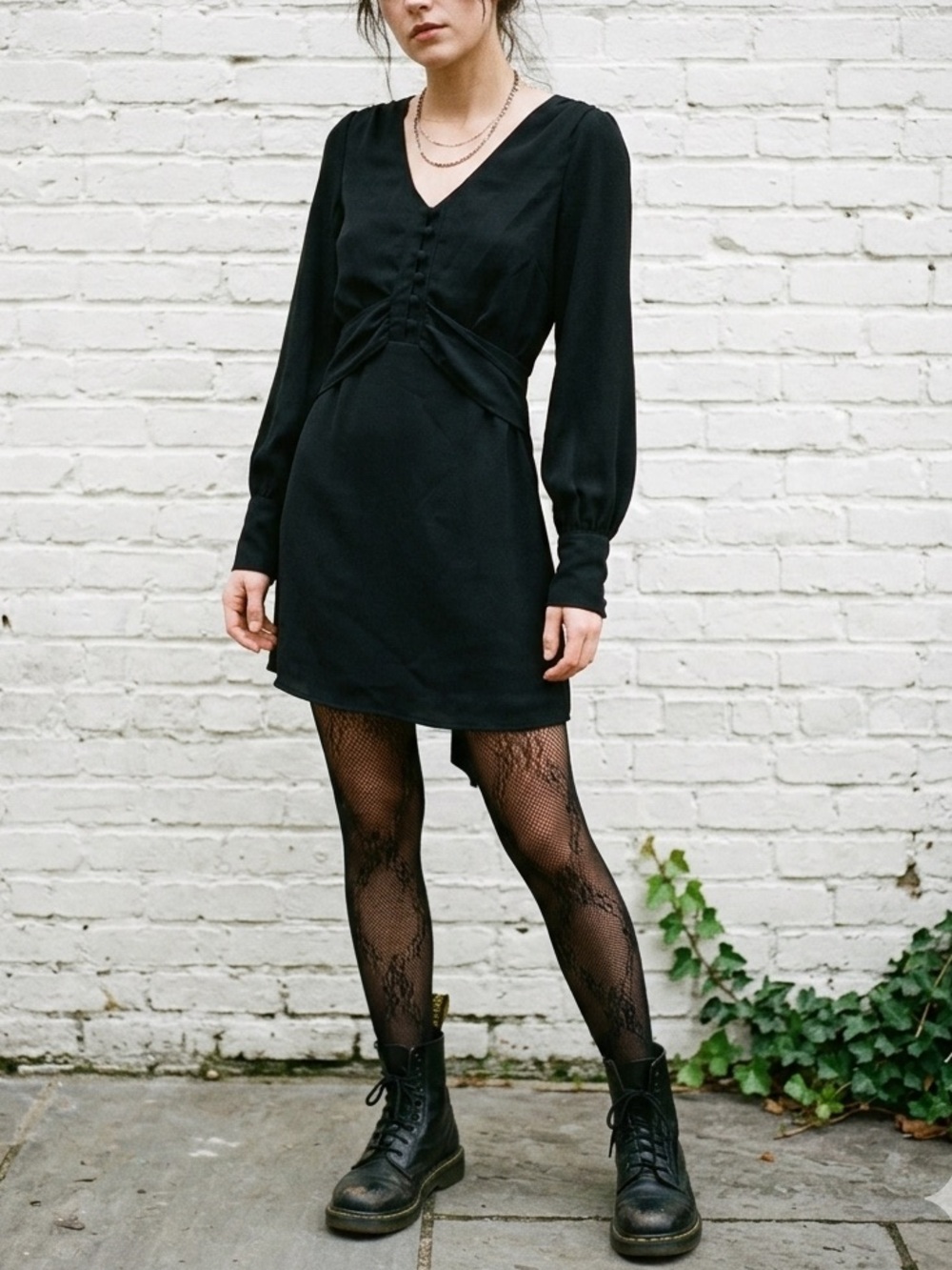 Alice Temperley for Target Black Mini Dress Y2K Indie Sleaze Feminine Goth Chic